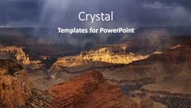  Presentation with grand canyon - Slide deck enhanced with picturesque-landscapes-of-the-grand background and a ocean colored foreground