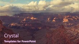  Presentation with grand canyon - PPT layouts featuring picturesque-landscapes-of-the-grand background and a tawny brown colored foreground