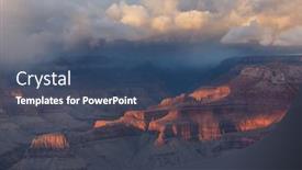  Presentation with arizona - Presentation design having picturesque-landscapes-of-the-grand background and a ocean colored foreground