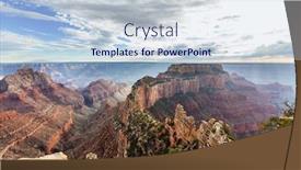  Presentation with grand canyon - Amazing slide set having picturesque landscapes of the grand canyon backdrop and a lemonade colored foreground