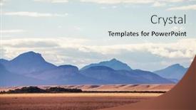  Presentation with rainy day - Audience pleasing slides consisting of picturesque-mountain-landscape-on-rainy backdrop and a sky blue colored foreground