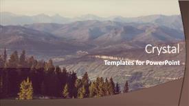  Presentation with rainy day - Colorful slides enhanced with picturesque-mountain-landscape-on-rainy backdrop and a gray colored foreground