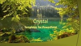  Presentation with hiking mountain - Presentation having picturesque-mountain-scenery-and-hiking background and a tawny brown colored foreground