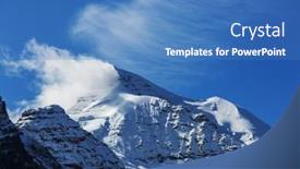  Presentation with canadian - PPT theme enhanced with picturesque mountain view in the canadian rockies in summer season background and a teal colored foreground