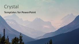  Presentation with canadian - Slide deck enhanced with picturesque-mountain-view background and a light gray colored foreground
