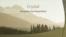  Presentation with canadian - Cool new slide deck with picturesque-mountain-view backdrop and a sky blue colored foreground