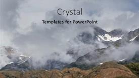  Presentation with canadian - PPT theme consisting of picturesque-mountain-view background and a light gray colored foreground