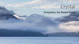  Presentation with canadian - Slides with picturesque-mountain-view background and a lemonade colored foreground