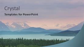  Presentation with rocky mountains - Slide set enhanced with picturesque-mountains-of-alaska background and a light gray colored foreground