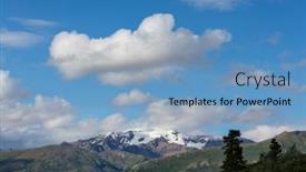  Presentation with rocky mountains - Audience pleasing PPT theme consisting of picturesque-mountains-of-alaska backdrop and a teal colored foreground