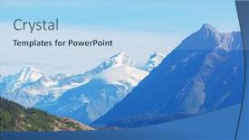  Presentation with rocky mountains - Slide set enhanced with picturesque-mountains-of-alaska background and a light blue colored foreground