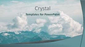  Presentation with rocky mountains - Presentation featuring picturesque-mountains-of-alaska background and a lemonade colored foreground