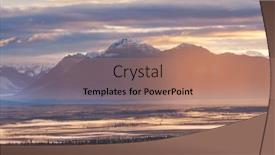  Presentation with rocky mountains - Slide deck featuring picturesque-mountains-of-alaska background and a coral colored foreground