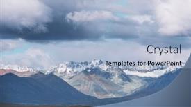  Presentation with rocky - Slides consisting of picturesque-mountains-of-alaska background and a light blue colored foreground