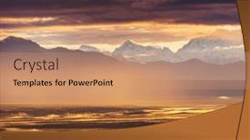  Presentation with rocky - PPT layouts with picturesque-mountains-of-alaska background and a coral colored foreground