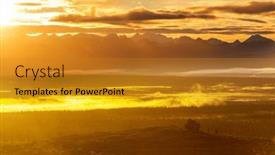  Presentation with rocky - PPT layouts featuring picturesque-mountains-of-alaska background and a gold colored foreground