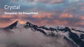  Presentation with rocky - Slide set with picturesque-mountains-of-alaska background and a seafoam green colored foreground