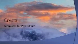  Presentation with rocky mountains - Slide deck with picturesque-mountains-of-alaska background and a coral colored foreground