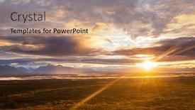  Presentation with rocky - Presentation consisting of picturesque-mountains-of-alaska background and a coral colored foreground