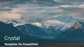 Presentation with rocky mountains - Slide deck consisting of picturesque-mountains-of-alaska background and a ocean colored foreground