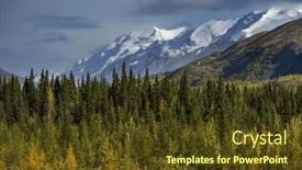 Presentation with rocky - Slide deck featuring picturesque-mountains-of-alaska background and a tawny brown colored foreground