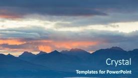  Presentation with rocky mountains - PPT layouts consisting of picturesque-mountains-of-alaska background and a ocean colored foreground