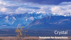  Presentation with rocky mountains - PPT layouts consisting of picturesque-mountains-of-alaska background and a ocean colored foreground