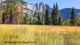  Presentation with nevada - Presentation consisting of picturesque-park-in-california-usa background and a yellow colored foreground