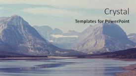  Presentation with beautiful landscapes - Slide deck enhanced with picturesque-rocky-peaks background and a light gray colored foreground