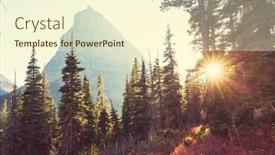  Presentation with montana - Slides having picturesque-rocky-peaks background and a cream colored foreground