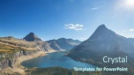  Presentation with montana - PPT theme with picturesque-rocky-peaks background and a  colored foreground