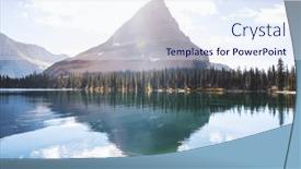  Presentation with montana - PPT theme enhanced with picturesque-rocky-peaks background and a sky blue colored foreground