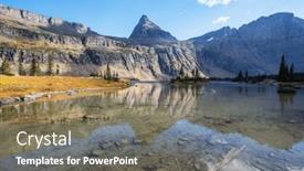  Presentation with montana - Slides enhanced with picturesque-rocky-peaks background and a gray colored foreground