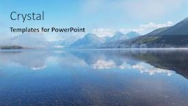  Presentation with montana - PPT layouts featuring picturesque-rocky-peaks background and a light blue colored foreground