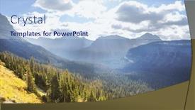  Presentation with montana - PPT theme featuring picturesque-rocky-peaks background and a  colored foreground
