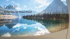  Presentation with montana - Slides consisting of picturesque-rocky-peaks background and a light blue colored foreground