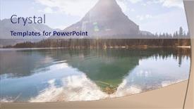  Presentation with beautiful-landscapes - Slide deck featuring picturesque-rocky-peaks and a sky blue colored foreground