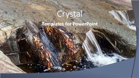  Presentation with stream - Cool new slide set with picturesque-rocky-stream-sequoia-park backdrop and a gray colored foreground