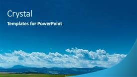  Presentation with rural - Presentation design having picturesque-rural-landscape-with-cultivated background and a dark gray colored foreground