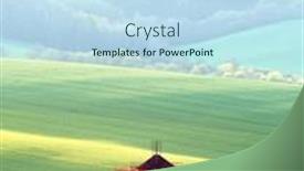  Presentation with old windmill - Presentation design with picturesque-rural-landscape-with-old background and a sky blue colored foreground