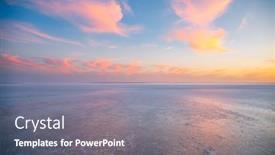  Presentation with pink beauty - PPT theme consisting of picturesque-salt-pink-lagoon background and a  colored foreground