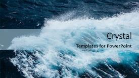  Presentation with ripple - PPT theme having picturesque scene beauty world background and a light blue colored foreground