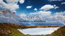 Presentation with mont blanc - Slides enhanced with picturesque-scene-of-lac-blanc background and a teal colored foreground