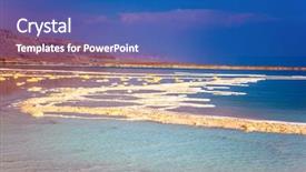  Presentation with medical tourism - Colorful theme enhanced with picturesque stripes in shallow water backdrop and a teal colored foreground