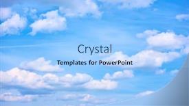  Presentation with sky - Audience pleasing PPT layouts consisting of picturesque-summer-sky-with-clouds backdrop and a light blue colored foreground