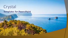  Presentation with earth day - Theme consisting of picturesque-summer-view background and a light blue colored foreground