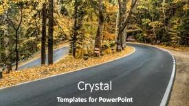  Presentation with road - Cool new theme with picturesque-the-so-called-hundred backdrop and a dark gray colored foreground