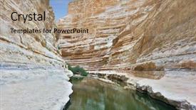  Presentation with walk in desert - Amazing slides having picturesque valley in the desert backdrop and a coral colored foreground