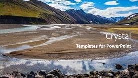  Presentation with national - Colorful PPT theme enhanced with picturesque-valley-in-the-national backdrop and a violet colored foreground