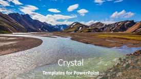  Presentation with national - Beautiful PPT theme featuring picturesque-valley-in-the-national backdrop and a gray colored foreground